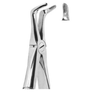 Premium Extracting Forceps (English Pattern) – High-Grade Stainless Steel for Precise Dental Extractions – Fig. 46 (Lower Roots)