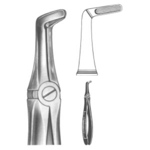 Premium Extracting Forceps (English Pattern) – High-Grade Stainless Steel for Precise Dental Extractions – Fig. 45 (Lower Roots)