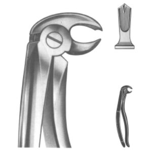 Premium Extracting Forceps (English Pattern) – High-Grade Stainless Steel for Precise Dental Extractions – Fig. 22 A (Albrecht – Lower Molars)