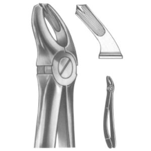 Premium Extracting Forceps (English Pattern) – High-Grade Stainless Steel for Precise Dental Extractions – Fig. 18 A (Upper Molars)
