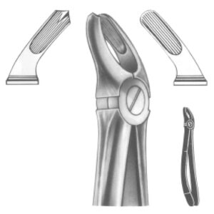 Premium Extracting Forceps (English Pattern) – High-Grade Stainless Steel for Precise Dental Extractions – Fig. 18 (Upper Molars, Left)