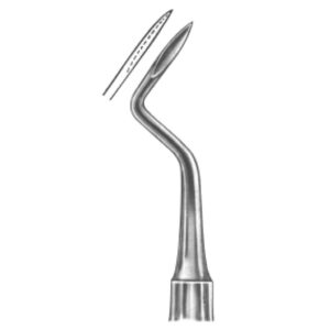 Root Elevator | Precision Dental Elevator for Atraumatic Root Loosening and Tooth Extraction Assistance – Flohr Fig. 2