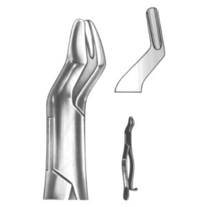 Extracting Forceps – American Pattern | Durable Dental Forceps with Serrated Handles for Superior Grip & Precision – Fig. 10H (Upper Molars)