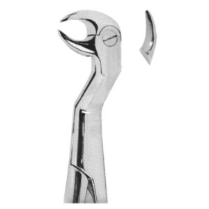 Premium Extracting Forceps (English Pattern) – High-Grade Stainless Steel for Precise Dental Extractions – Fig. 86.5R (Lower Third Molars, Right)